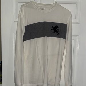 Express White and Black Long Sleeve Tee